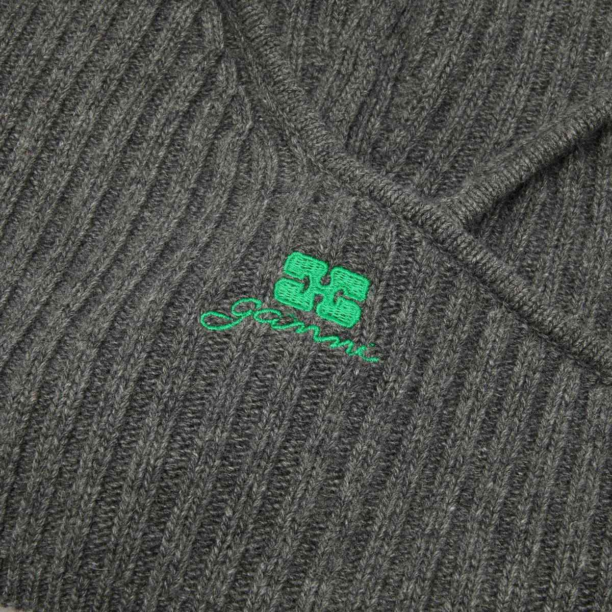 GANNI Core Future Wool Knit Balaclava