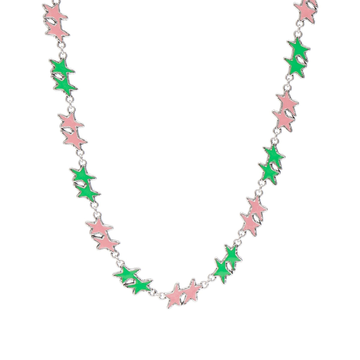 TwoJeys Melted Stars Necklace