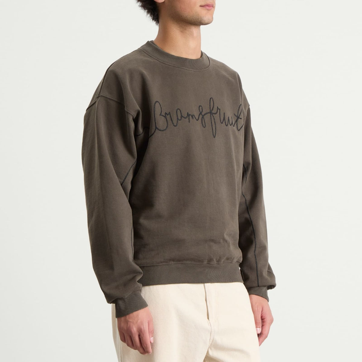 Bram's Fruit Garden Hose Chain Stitch Crewneck Sweatshirt