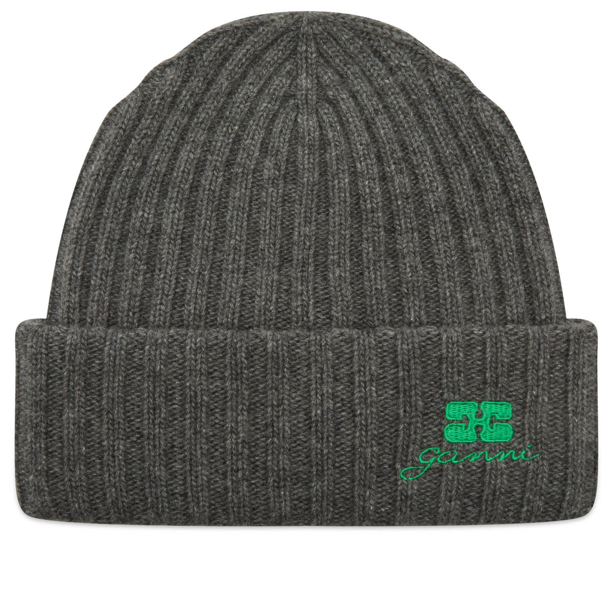 GANNI Core Future Wool Knit Beanie
