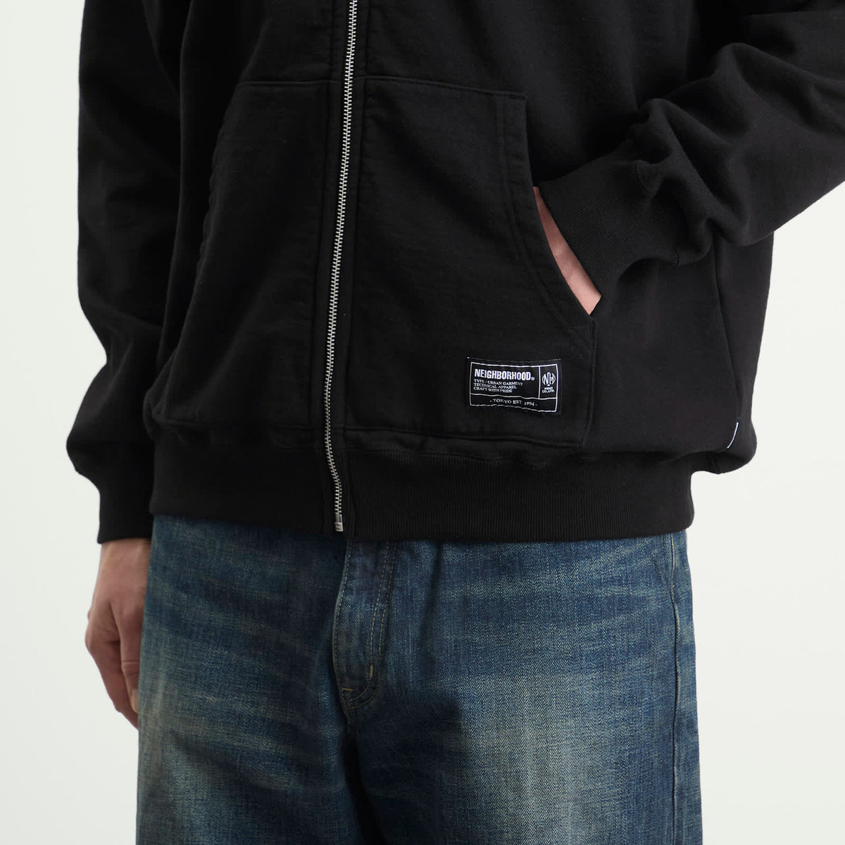 Neighborhood Staple Logo Zip Hoodie