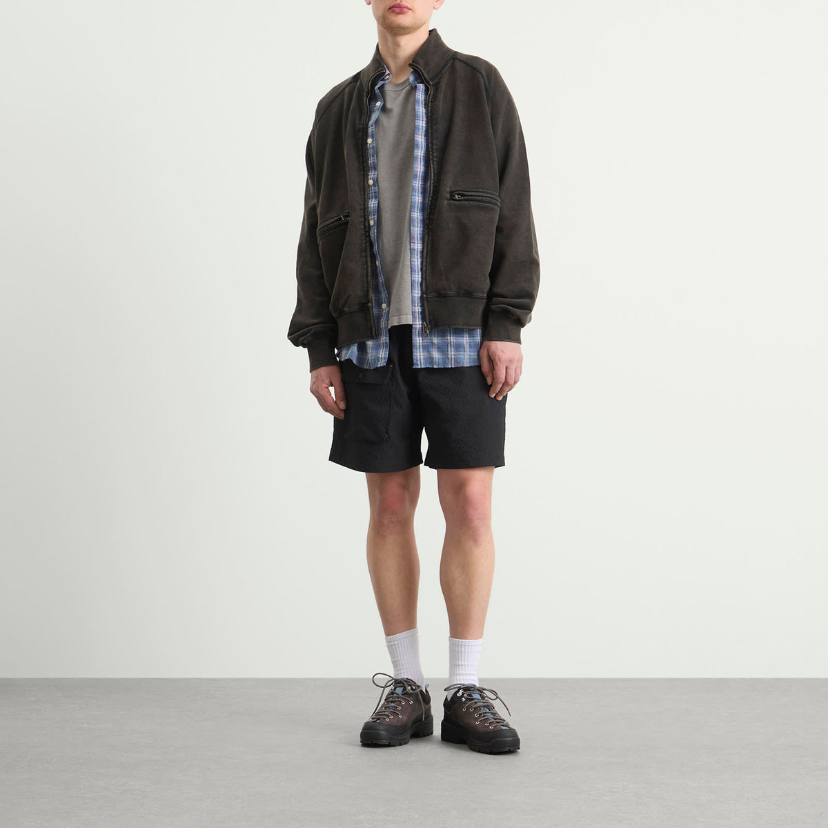 FrizmWORKS Vintage Dye Zip Sweatshirt