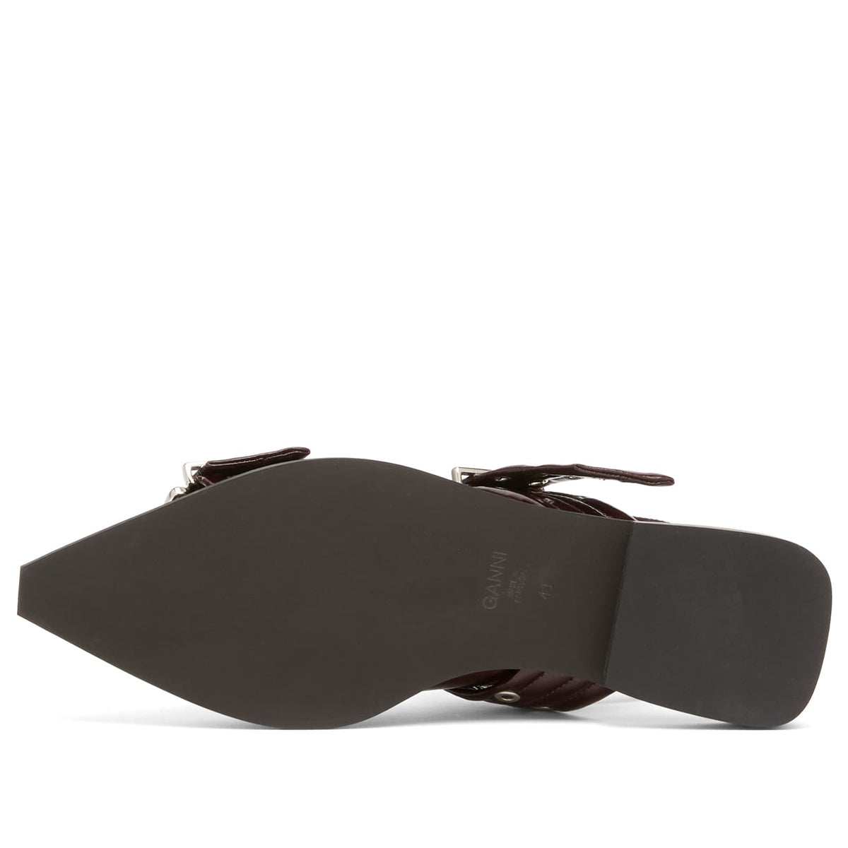 GANNI Feminine Buckle Ballerina