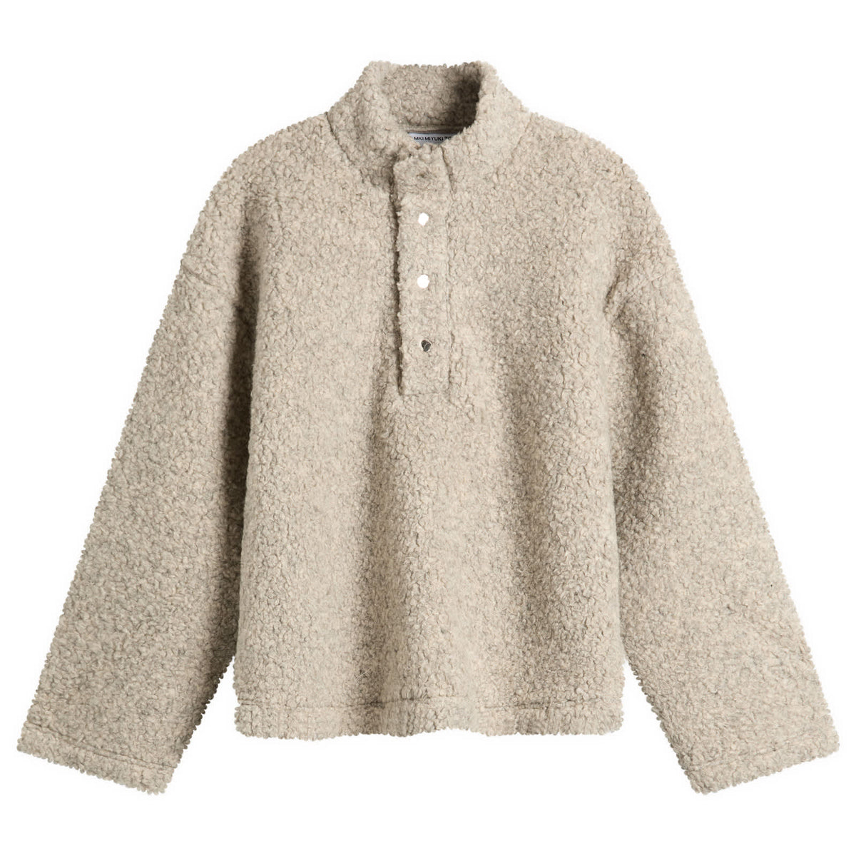 MKI Wool Fleece Quarter Button Up
