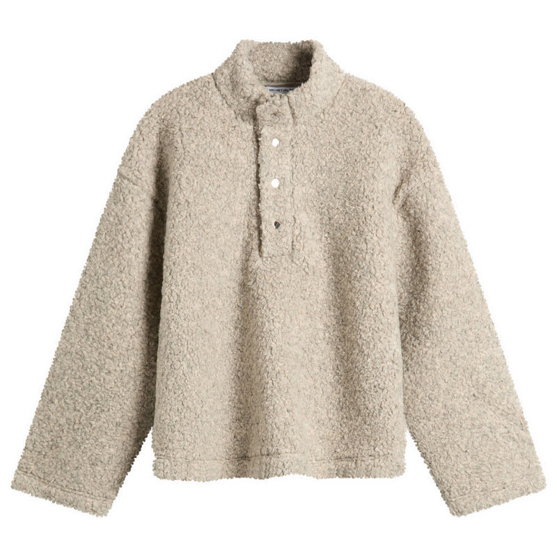 MKI Wool Fleece Quarter Button Up