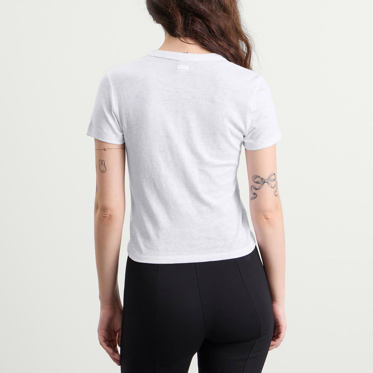 Skims Worn In Jersey Baby V Neck Tee