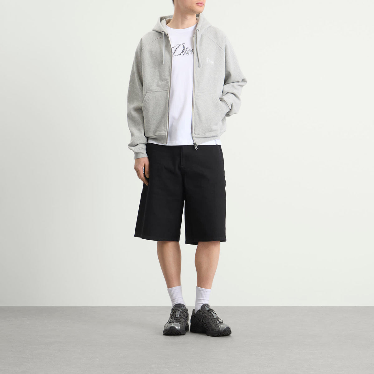 Dime Classic Small Logo Zip Hoodie