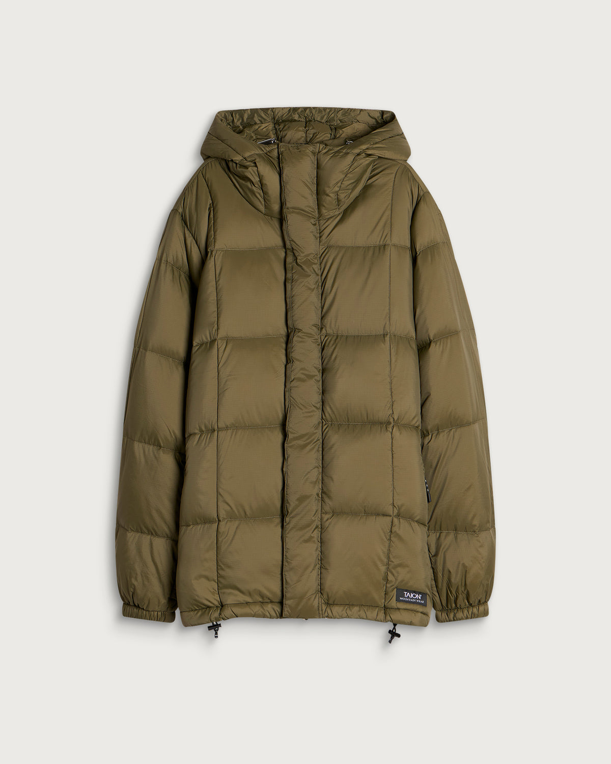 Taion Mountain Hooded Fly-Foront Volume Down Jacket