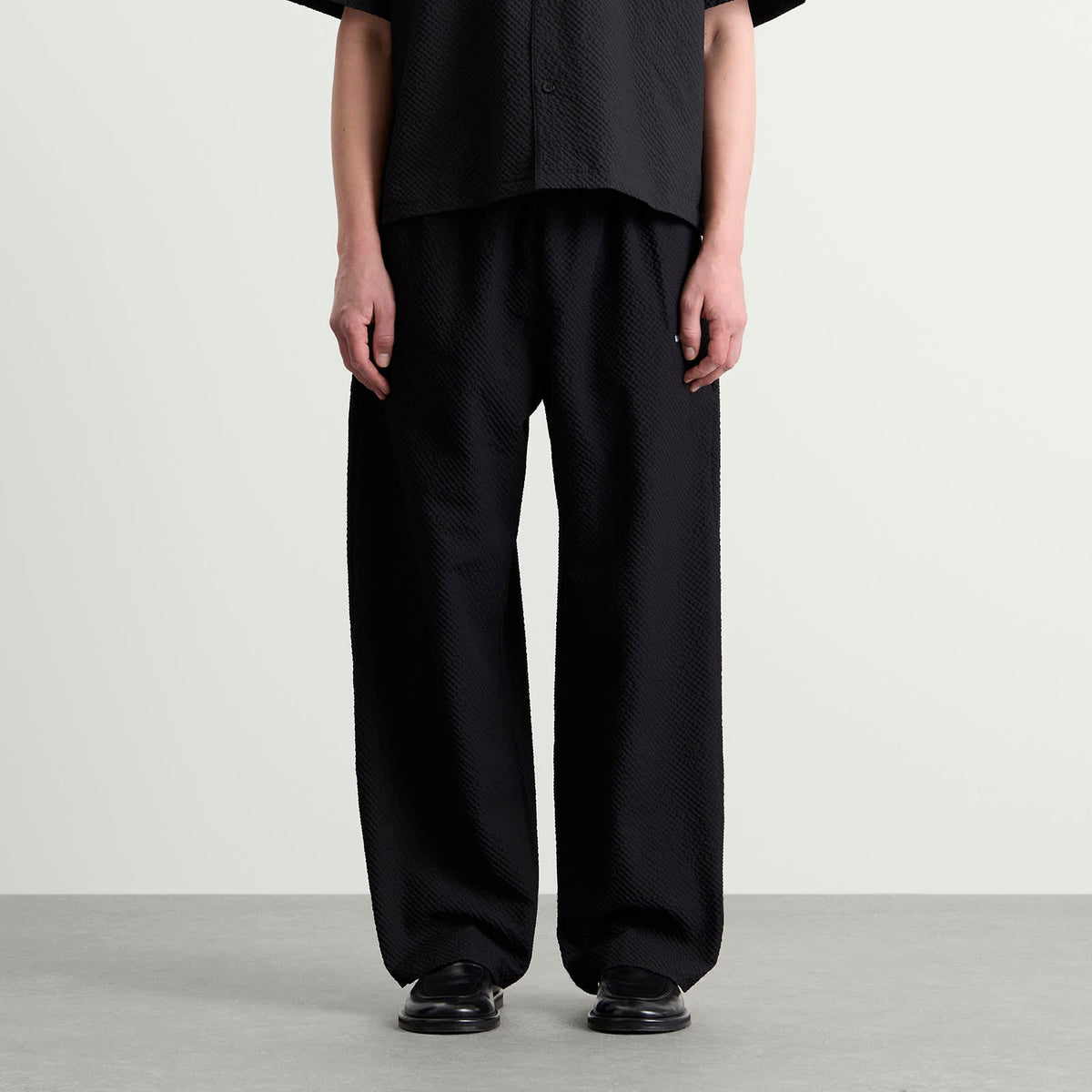 MKI Presented by END. Seersucker Wide Leg Trousers