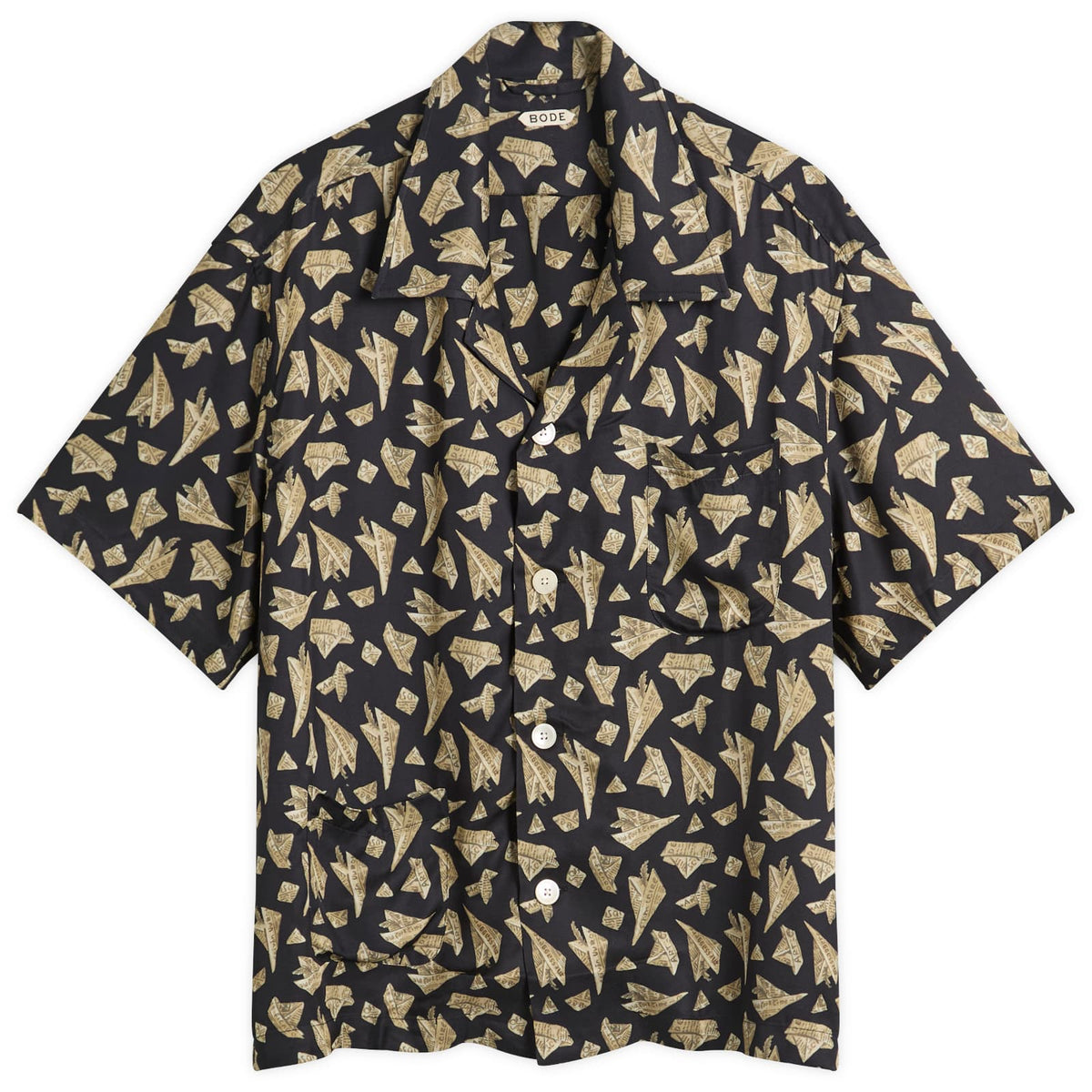 Bode Paper Hat Short Sleeve Shirt