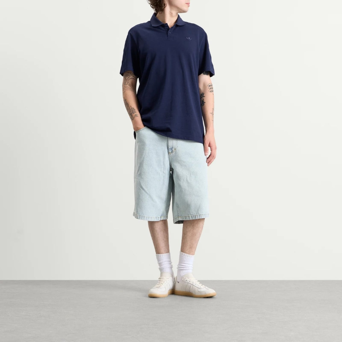 Adidas 3 Stripe Polo