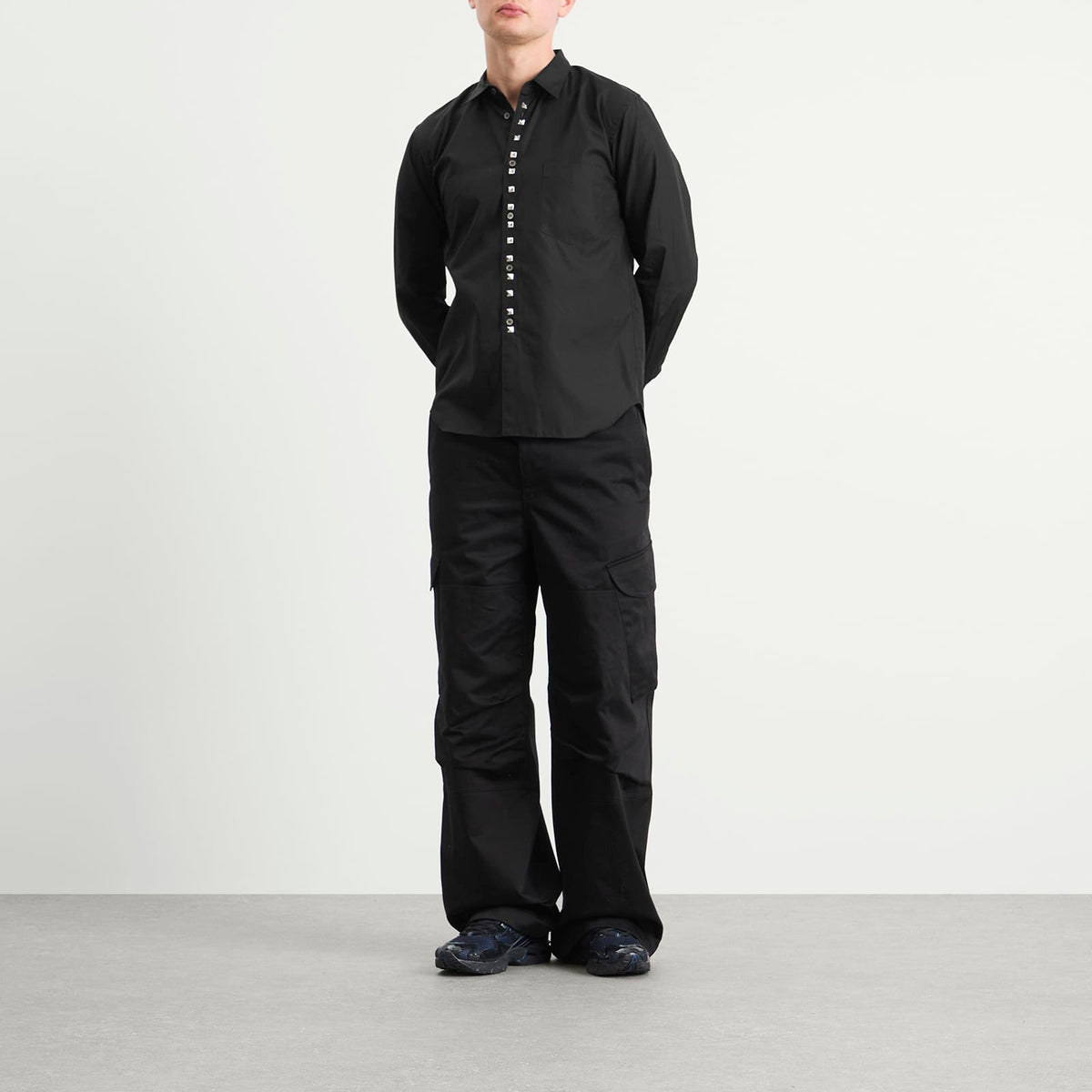 Comme des Garçons Black Studded Shirt