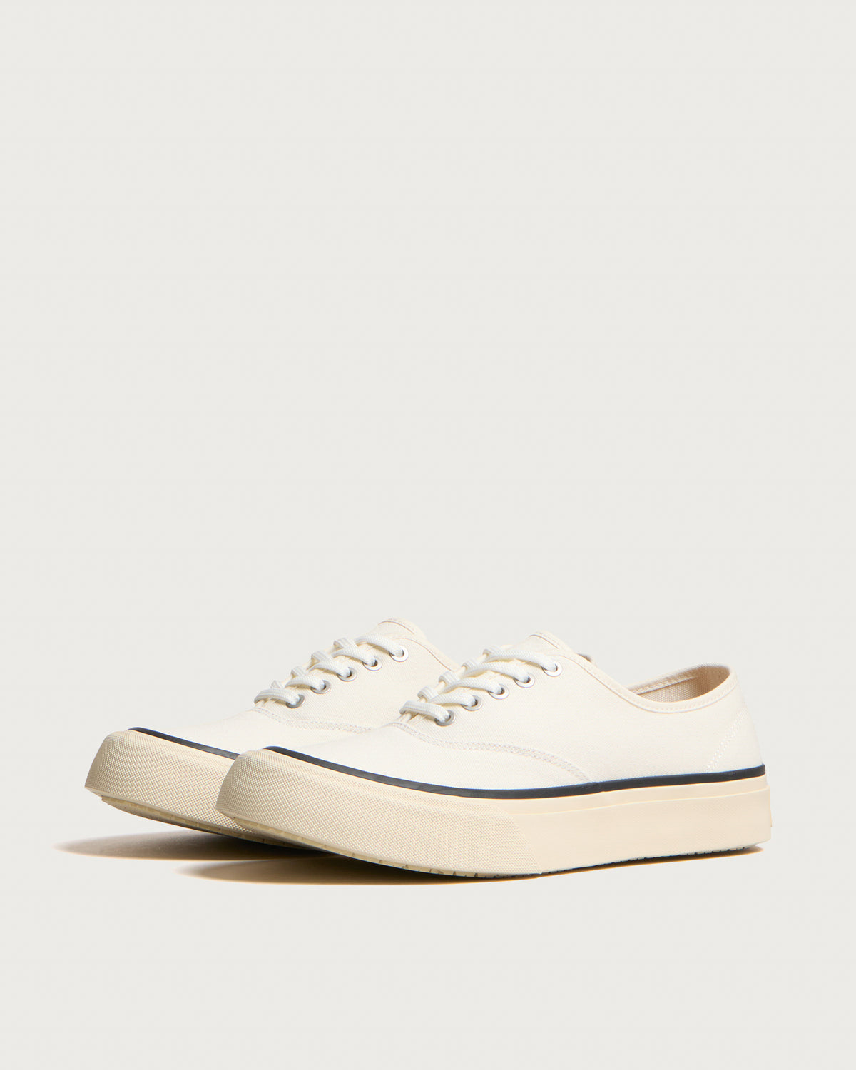 Eytys Anthem Off-White Canvas Sneakers