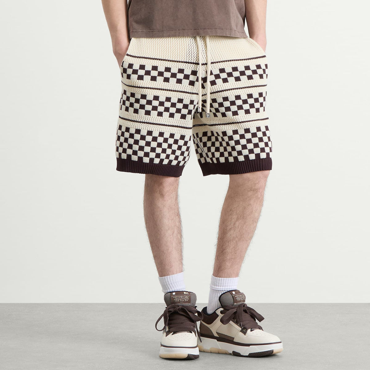 AMIRI Checkered Mesh Shorts
