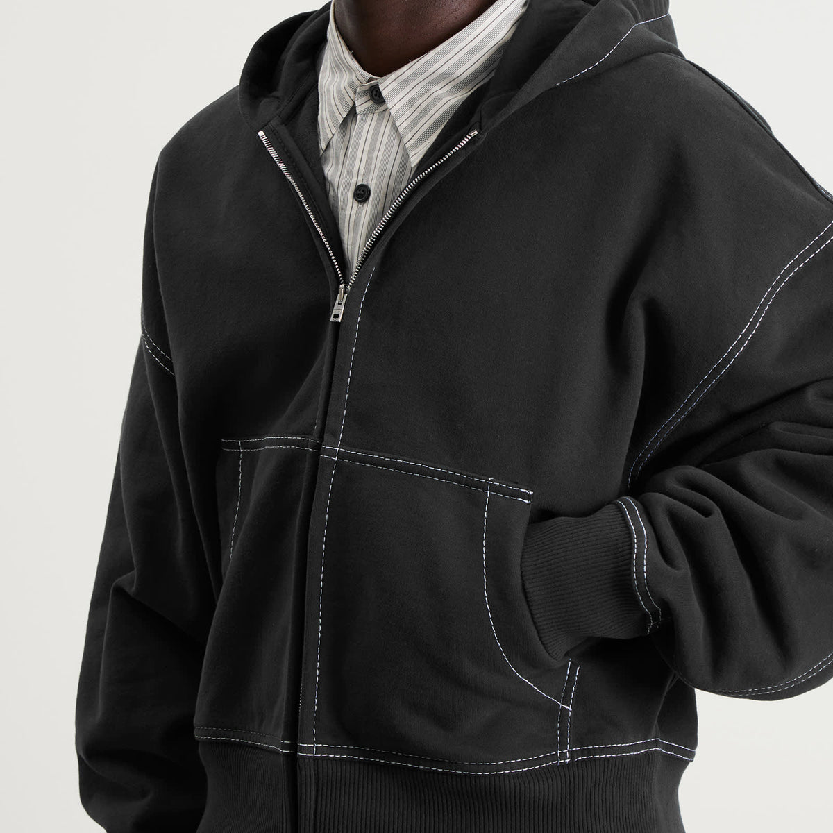 Acne Studios Foscar H U Zip Autograph Logo Zip Hoodie