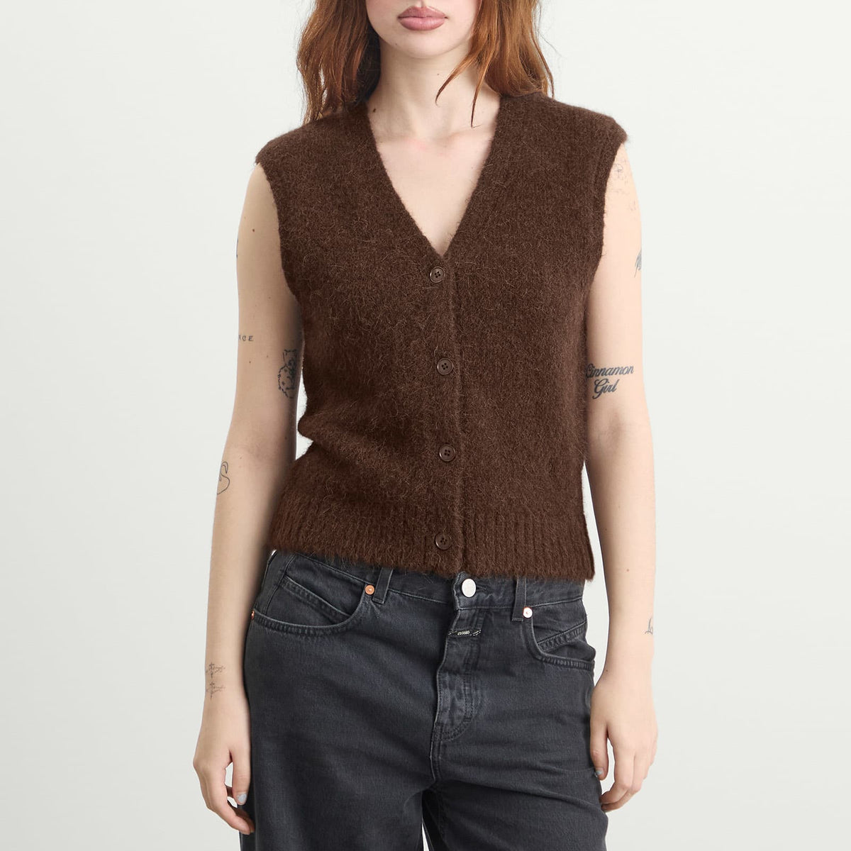 Samsøe Samsøe Sajeanne Hairy Knit Vest Top
