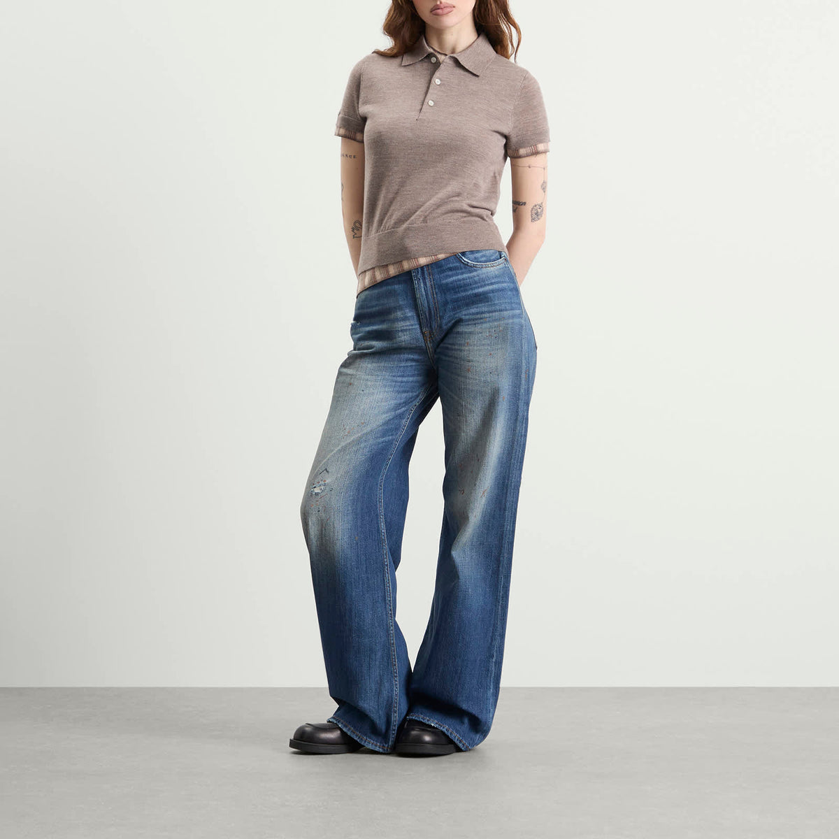 Acne Studios Kalissa Double Archetypes Polo