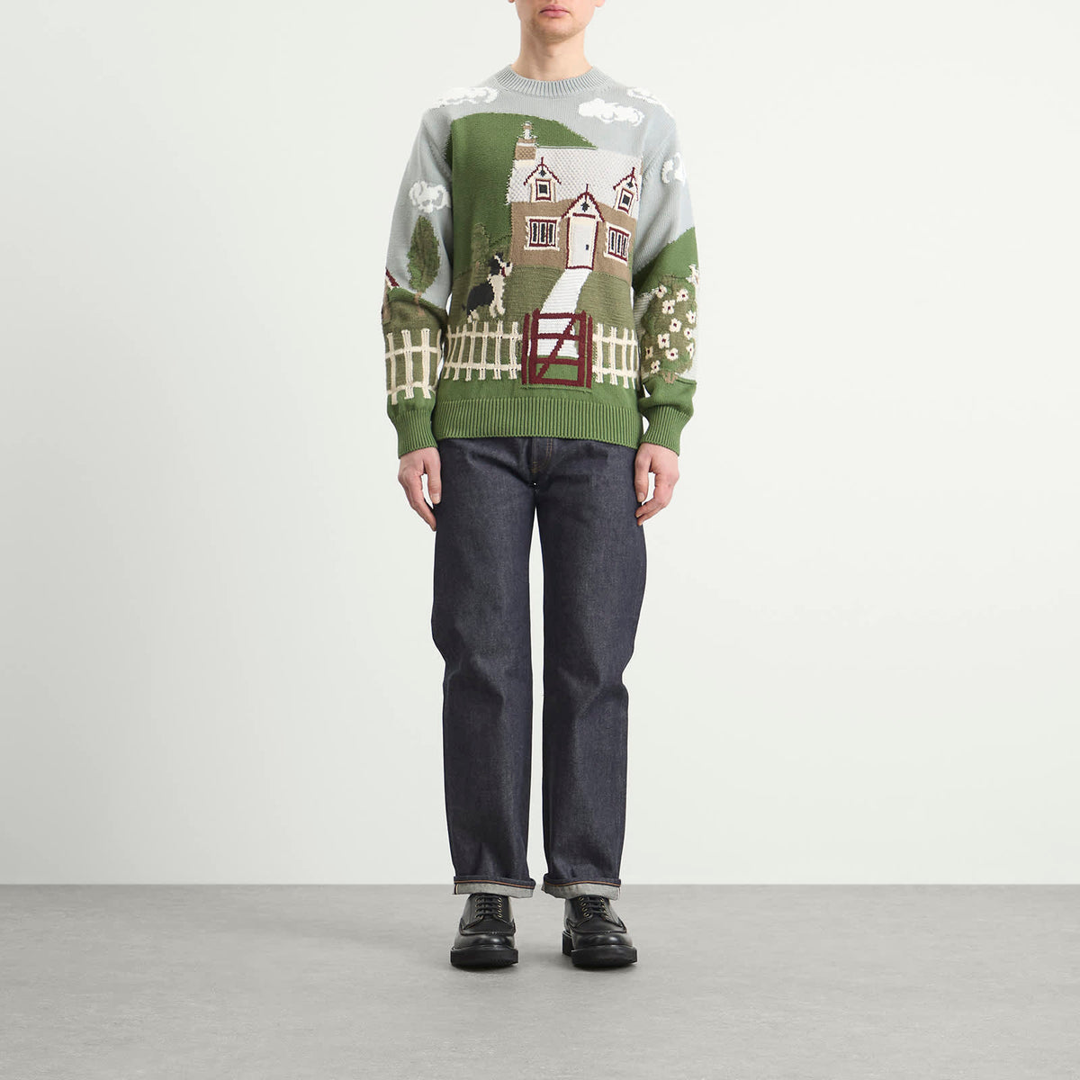 Junya Watanabe MAN Intarsia Jacquard Jumper