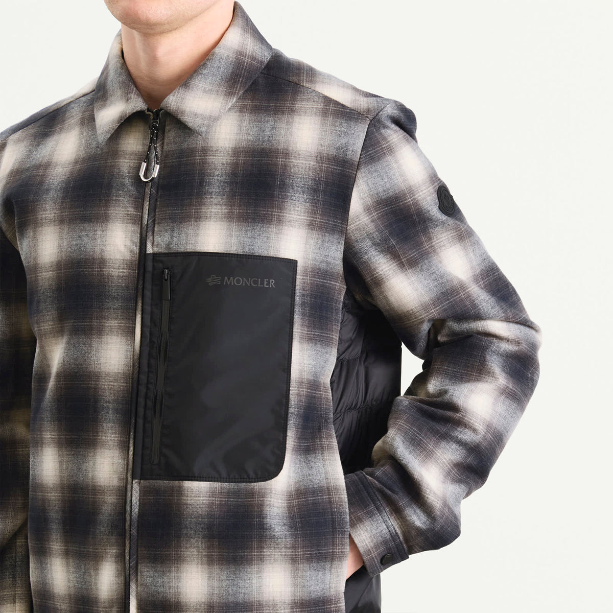 Moncler Cornisello Check Shirt Jacket