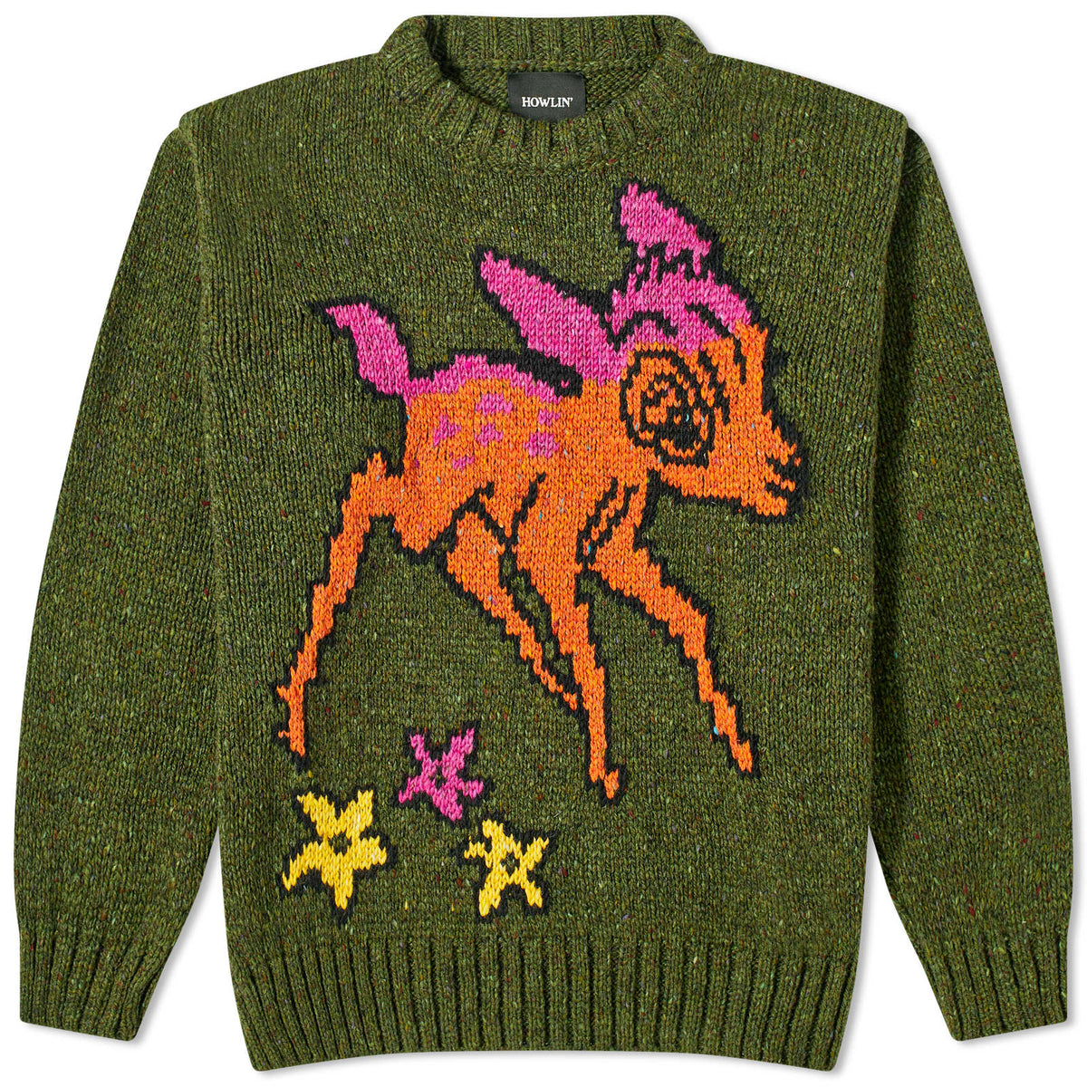 Howlin' Acid Deer Knit