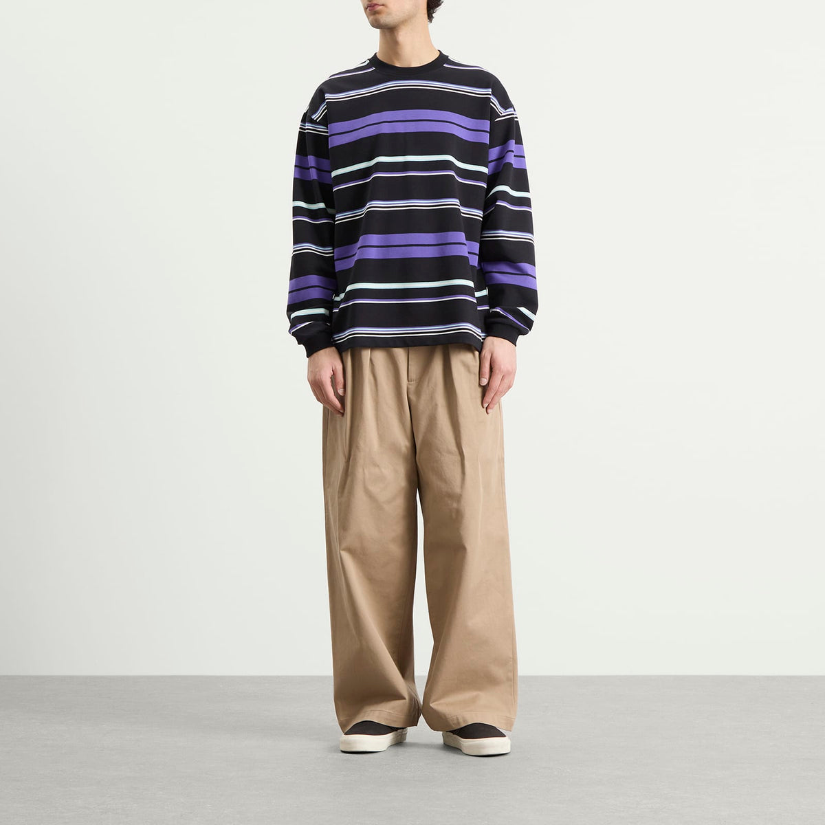 BEAMS Multi Stripe Long Sleeve T-Shirt