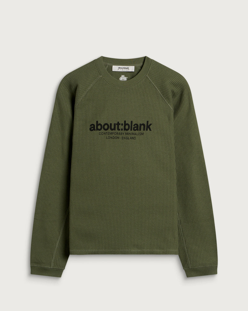 About:Blank Garcon Long Sleeve Waffle