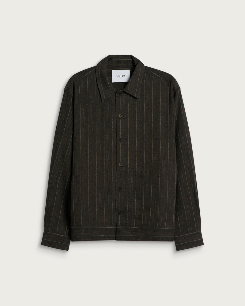 NN07 Reed Yarn Dyed Stripe Overshirt