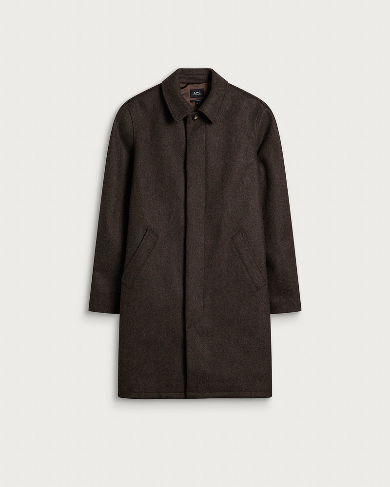 A.P.C. Auster Heathered Wool Mac