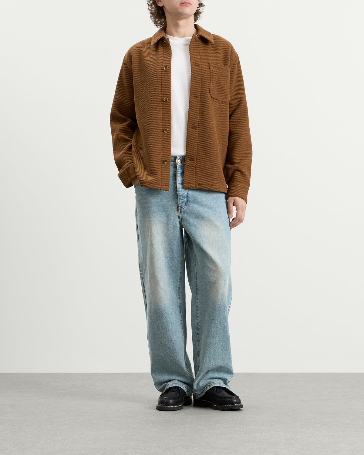 Les Deux Twill Wool Overshirt