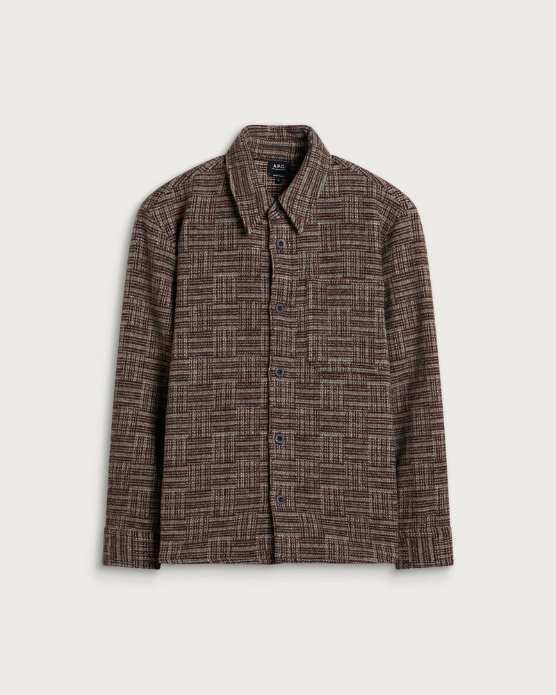 A.P.C. Baptiste Graphic Wool Overshirt