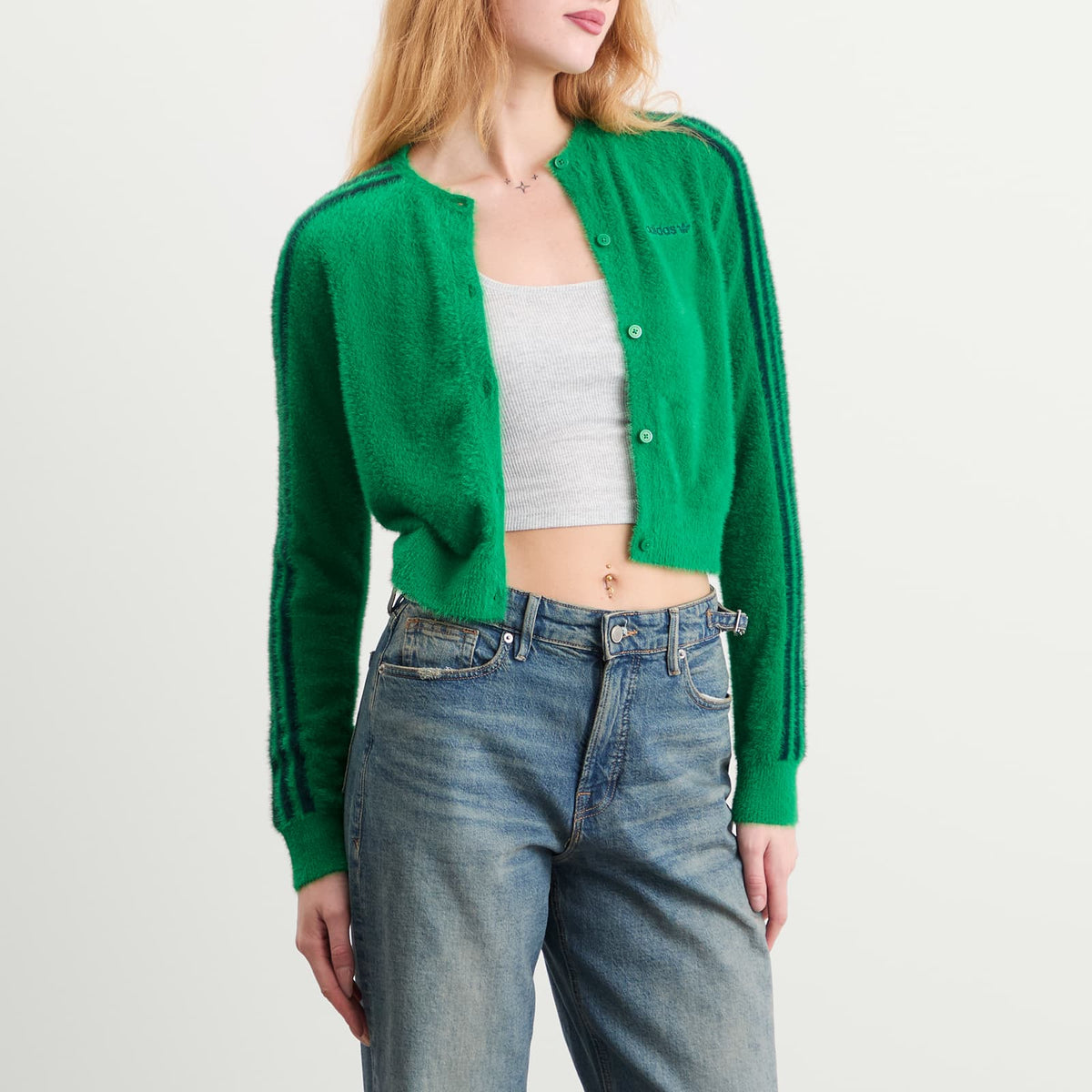adidas Fluffy Knitted Cardigan