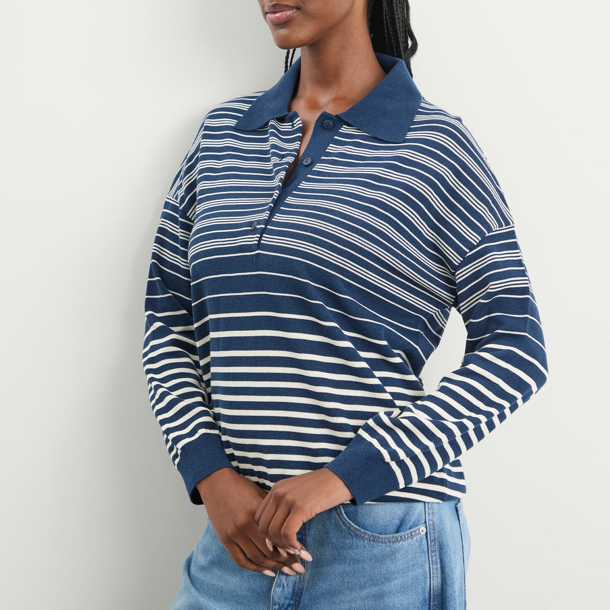 Faithfull The Brand Harlow Oversized Polo Top