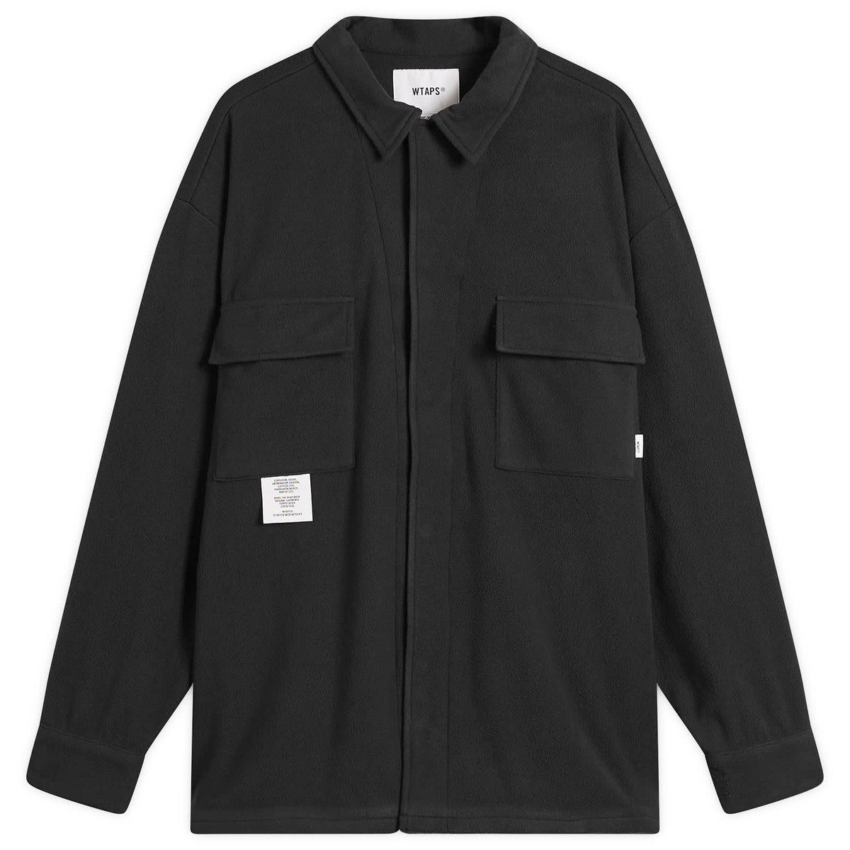 WTAPS Poly Fleece Back Motif Overshirt