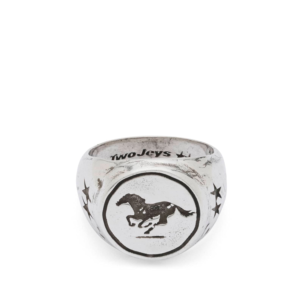 TwoJeys Galloping Signet Ring