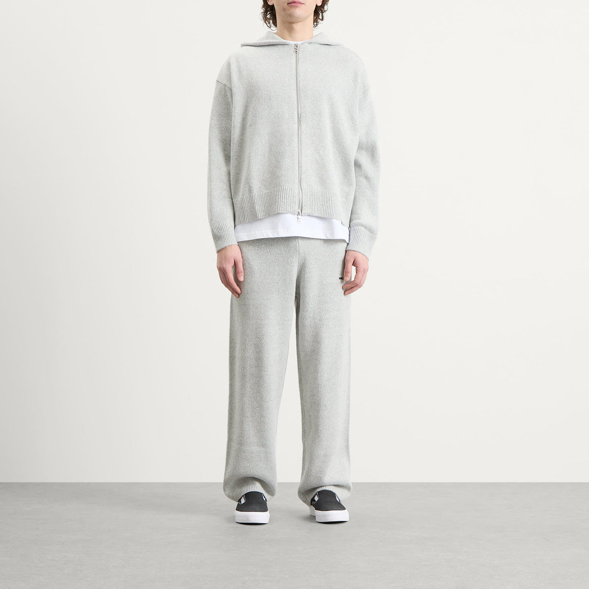 MKI Mohair Blend Knit Zip Hoodie