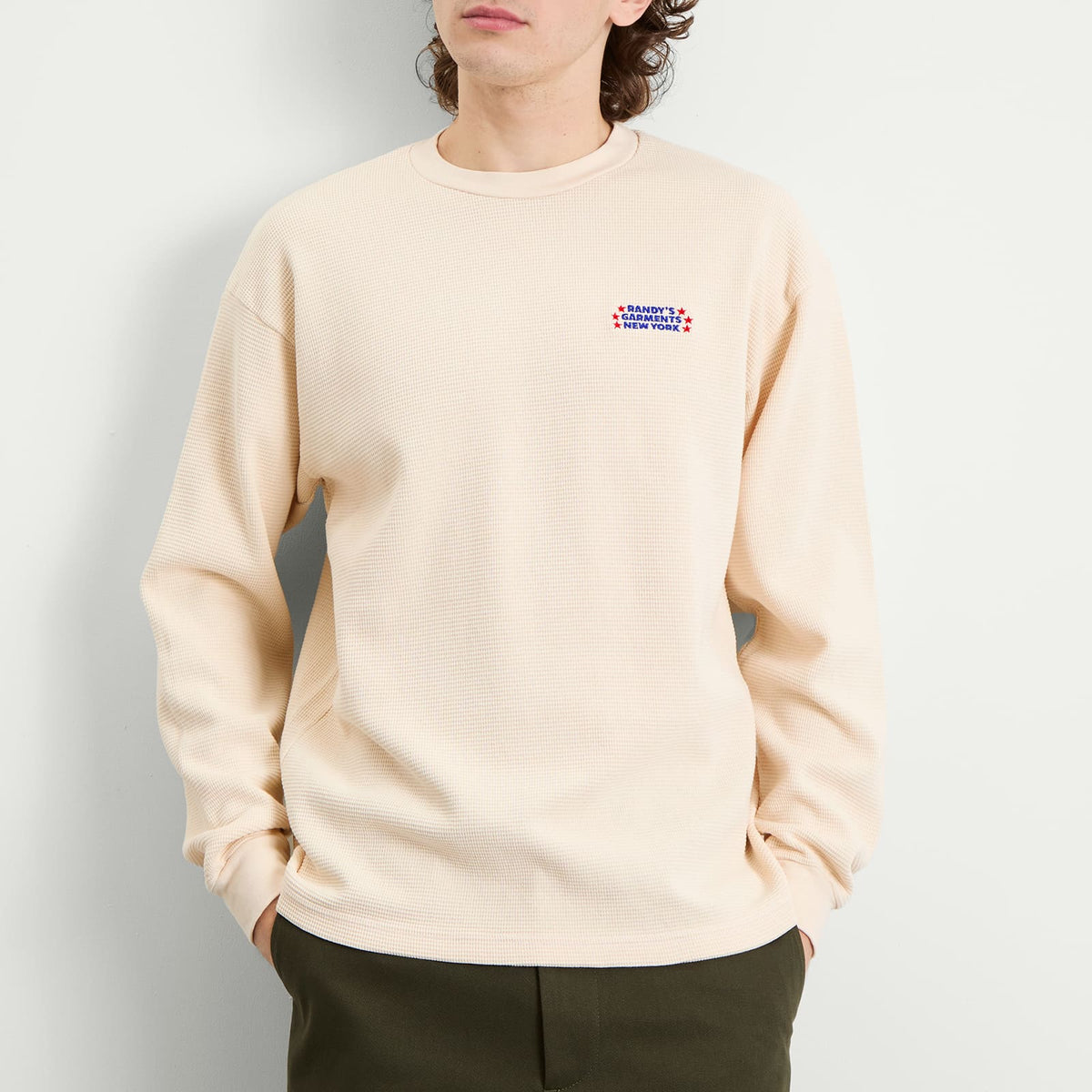 Randy’s Garments  Heavyweight Thermal Crew Neck Sweatshirt