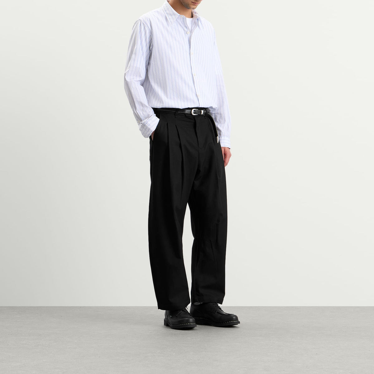 Porter James Dart-Knee Pleated Trousers