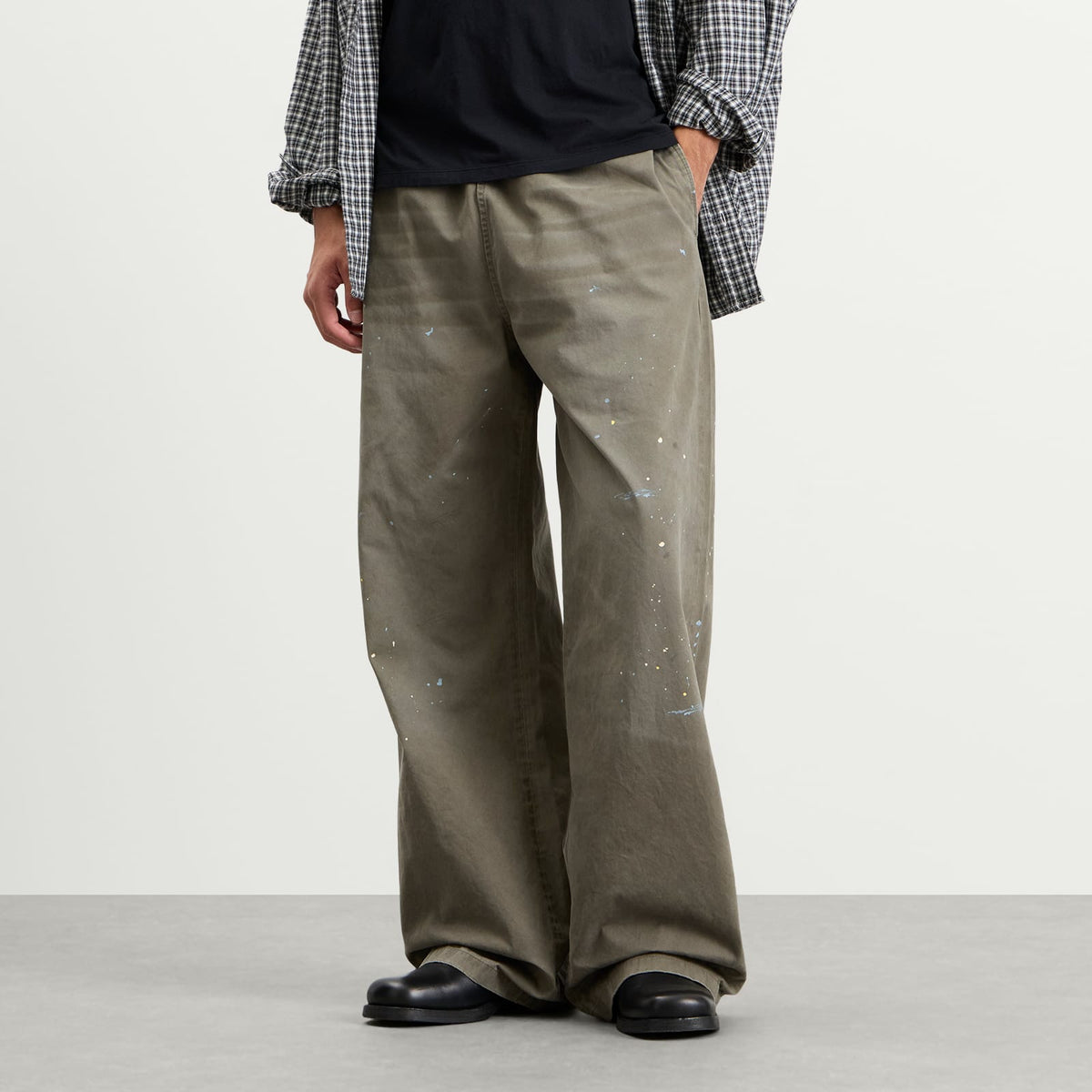 Acne Studios Plott Peached Light Cotton Twill Trousers