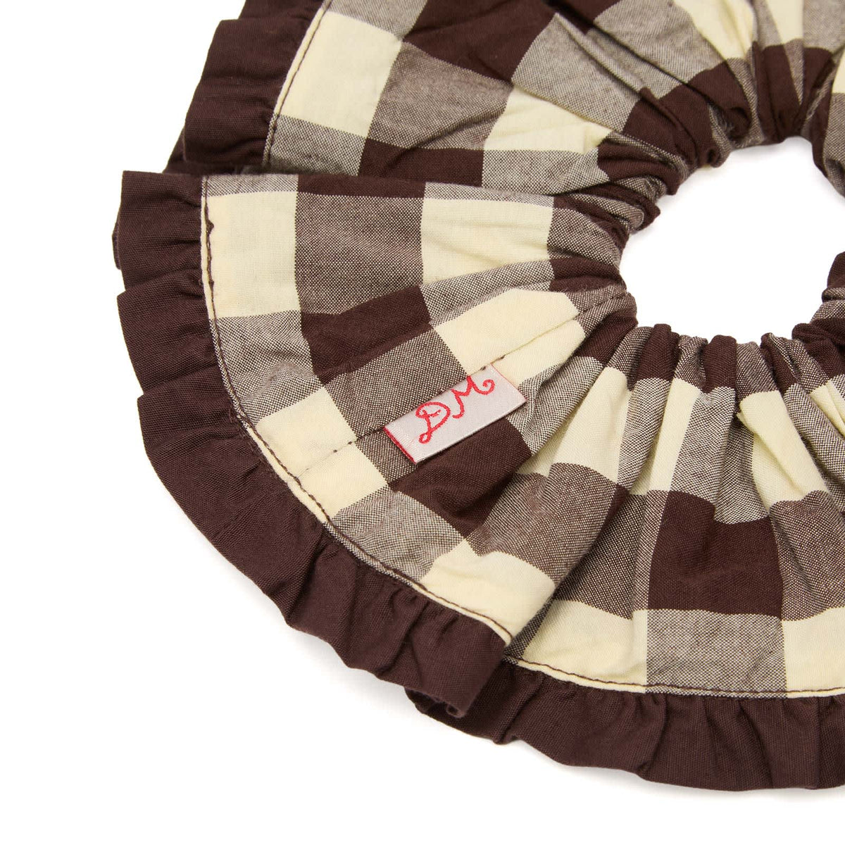 Damson Madder Frill Edge Scrunchie
