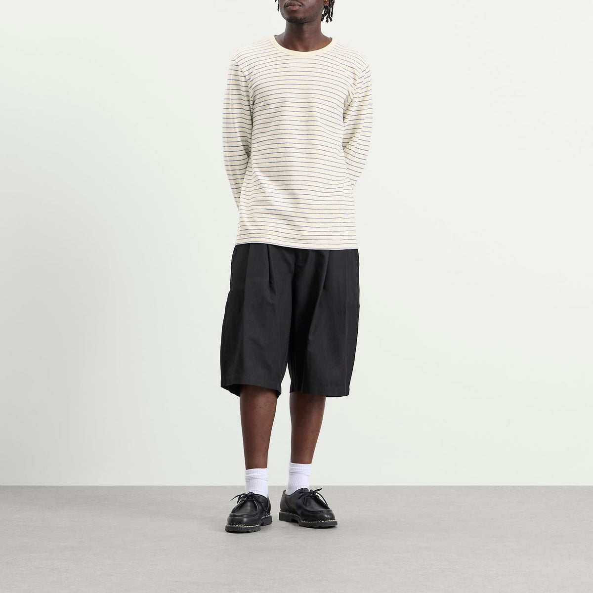 Folk Long Sleeve Textured Stripe T-Shirt