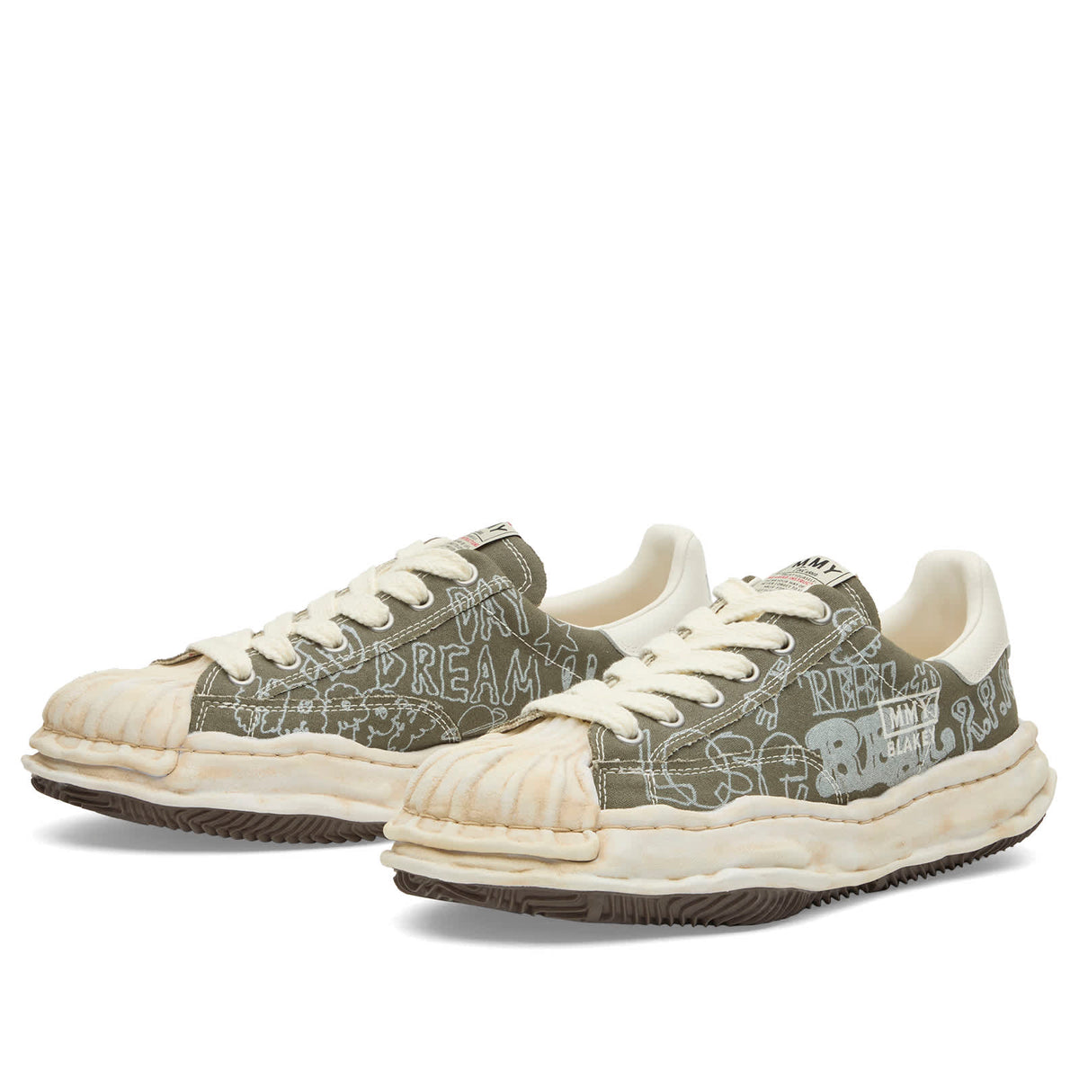Maison Mihara Yasuhiro Blakey Graffiti Print Sneaker