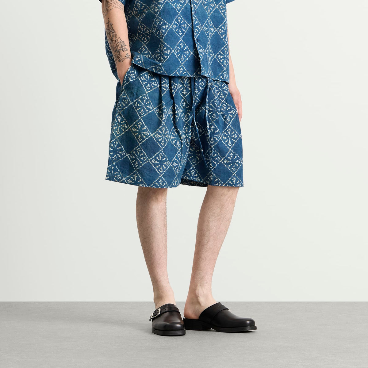Story mfg. Hand Block Printed Bridge Shorts