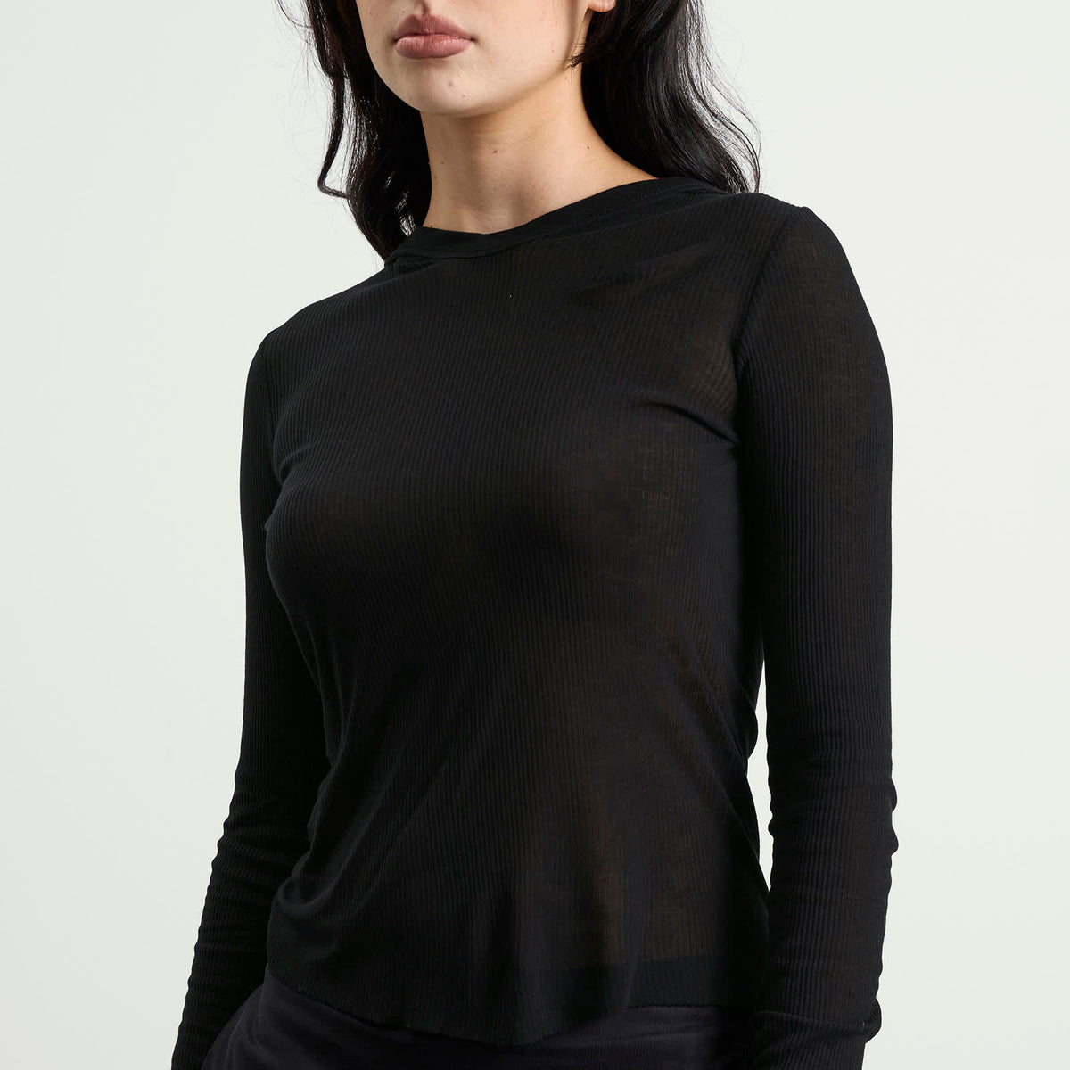 Rick Owens Long Sleeve Hooded Top
