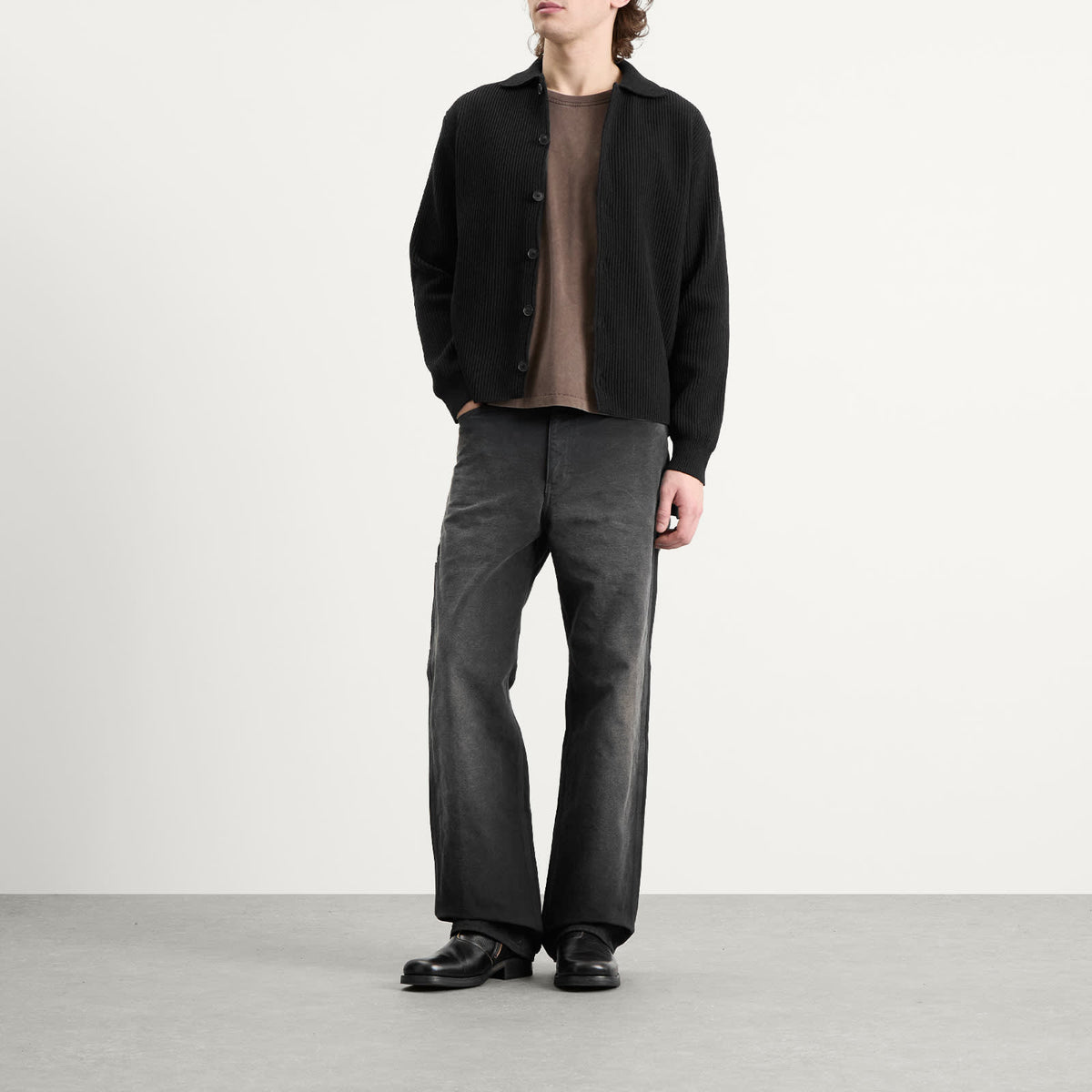 Auralee Rib Knit Cardigan