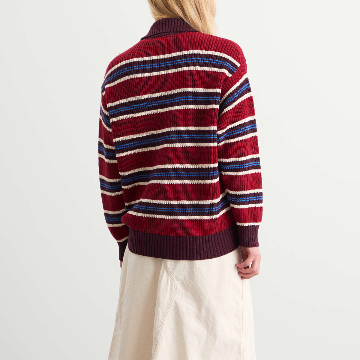 Damson Madder Ilona Striped Rugby Jumper