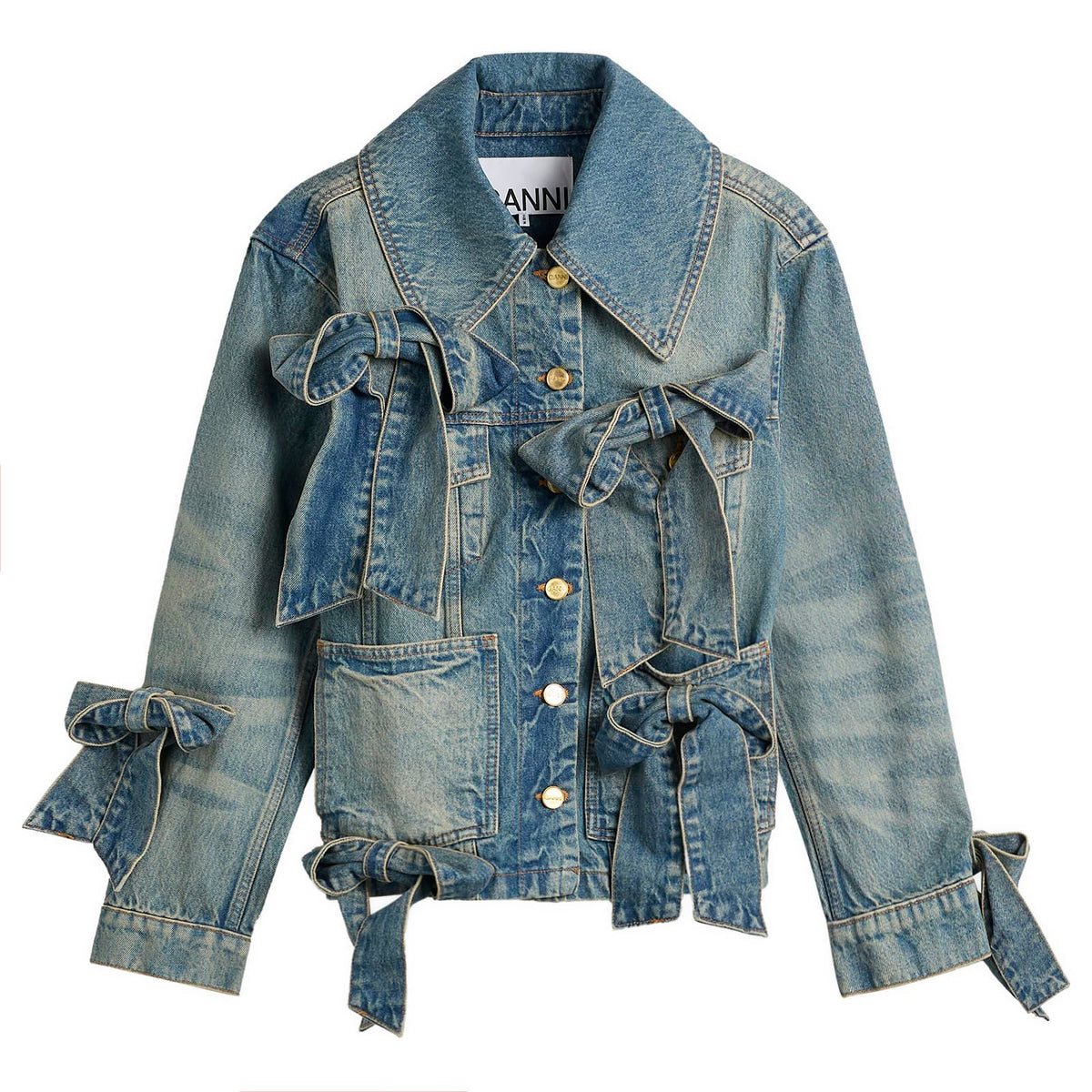 GANNI Tint Rigid Denim Jacket