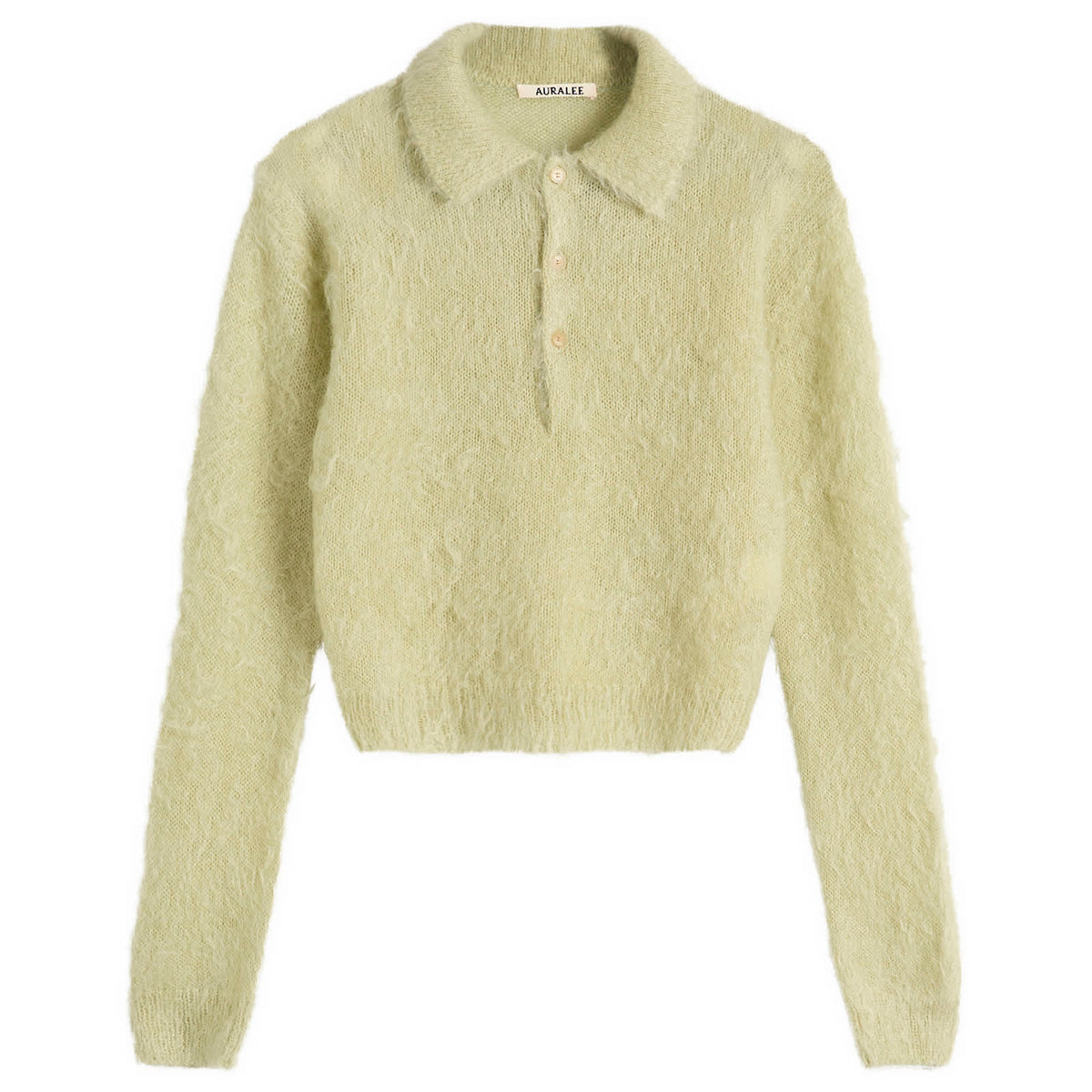 Auralee Mohair Knit Polo