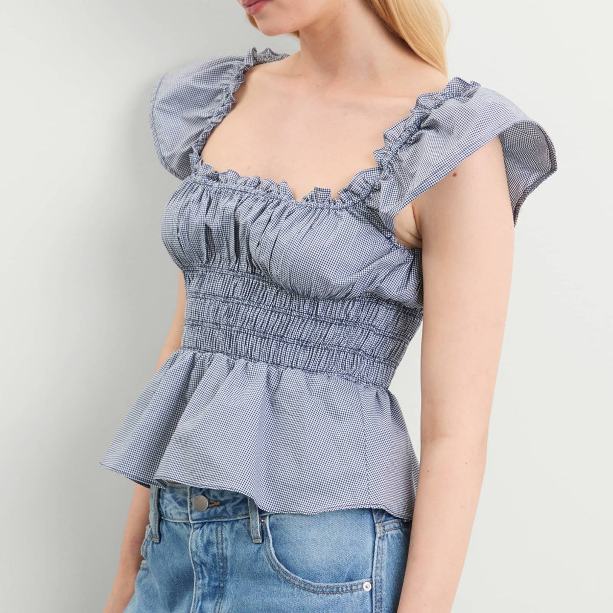 Faithfull The Brand Janne Gingham Top