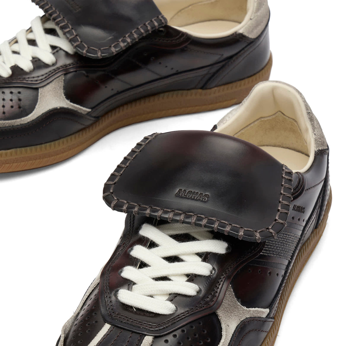ALOHAS TB 490 Vintage Effect Leather Sneakers