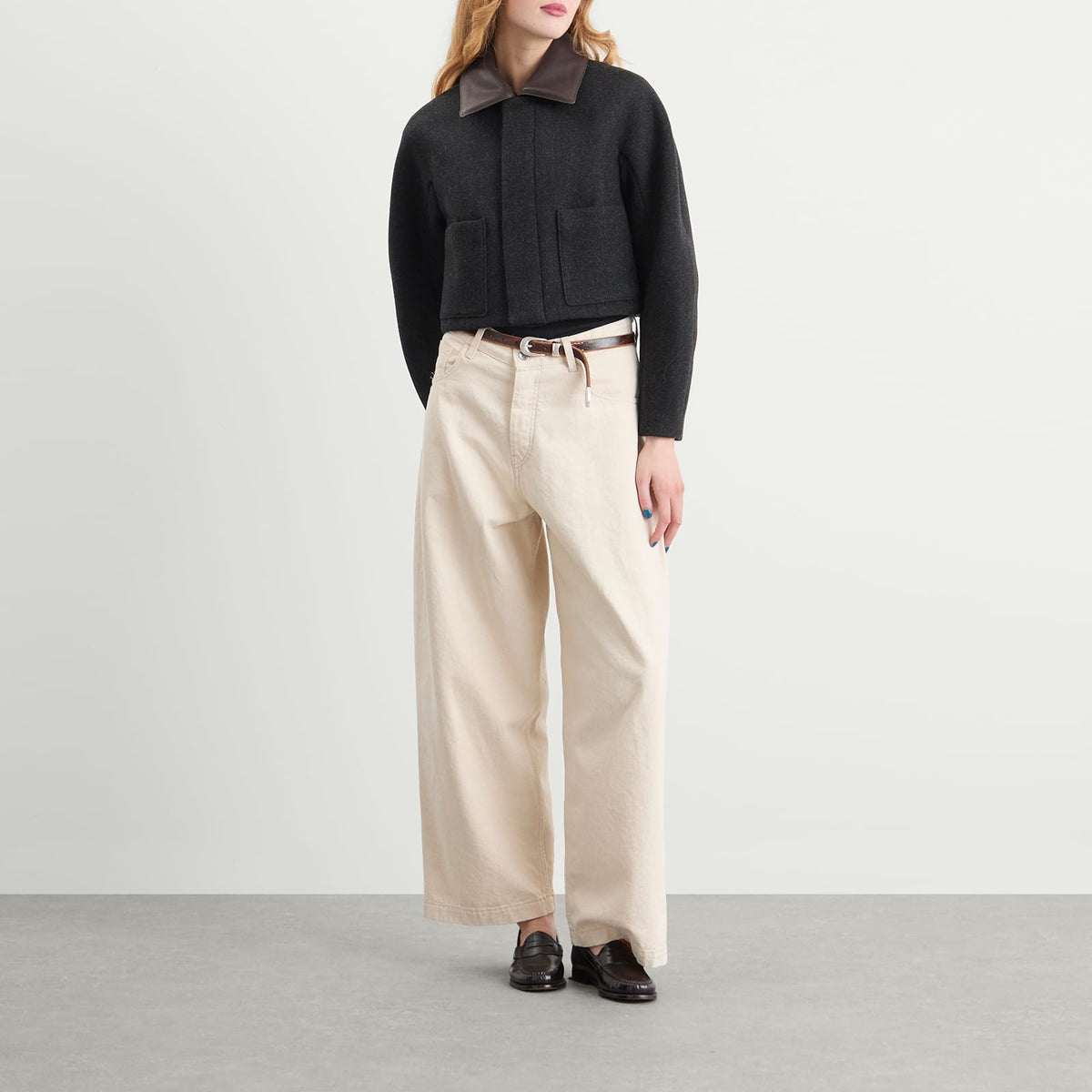 Auralee Shetland Wool Double Cloth Jacket